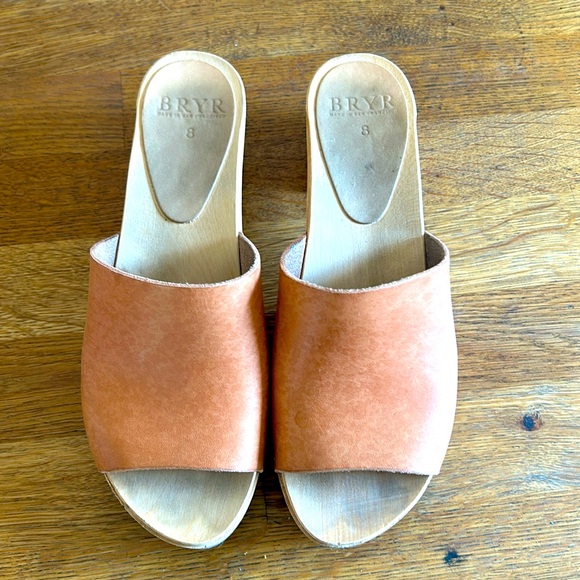Bryr Jayne slides in natural leather - Picture 2 of 6